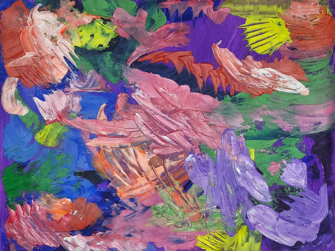 "Claws" – abstract textured artwork by Geoff Swetz, shown rotated 270 degrees for visual reinterpretation
